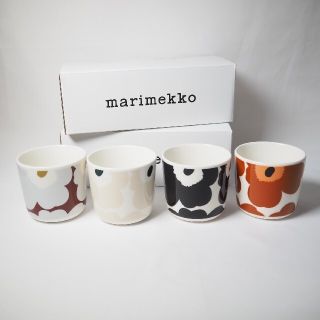 マリメッコ(marimekko)の【新品】marimekko　21年春新作　ウニッコ　ラテマグ4個セット(食器)