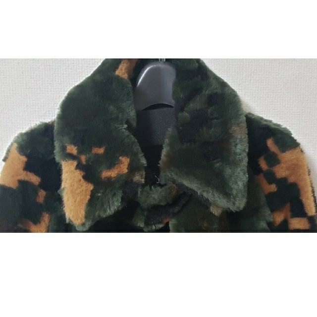 sacai 新品 迷彩ボアと濃紺ウールのトレンチコート sacai 新品 迷彩ボアと濃紺ウールのトレンチコート