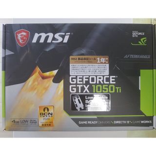 MSI Geforce GTX1050ti 4GB 新品 LP対応(PCパーツ)