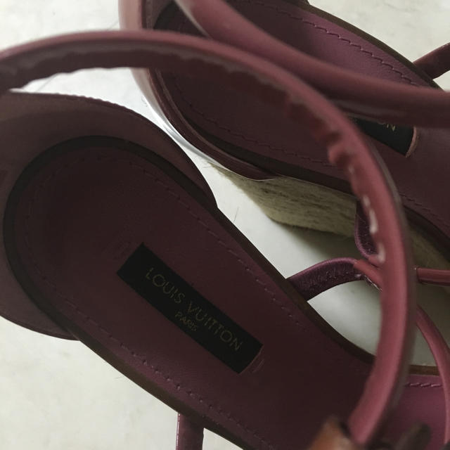 LOUIS VUITTON - LOUIS VUITTONウェッジソールの通販 by C LOUIS VUITTON - LOUIS VUITTONウェッジソールの通販 by C