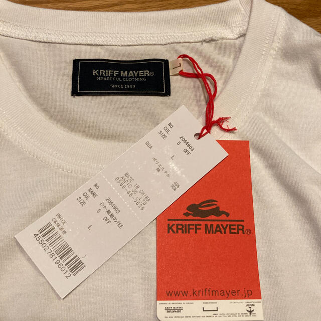 KRIFF MAYER(クリフメイヤー)のクリフメイヤー白ロンT メンズのトップス(Tシャツ/カットソー(七分/長袖))の商品写真