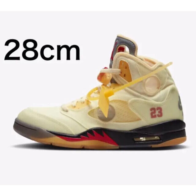 OFF-WHITE NIKE AIR JORDAN 5 SAIL オフホワイトエアジョーダン