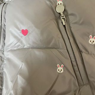 mikihouse - 新品 ミキハウス 110 グレー プチうさこ ダウンジャケット