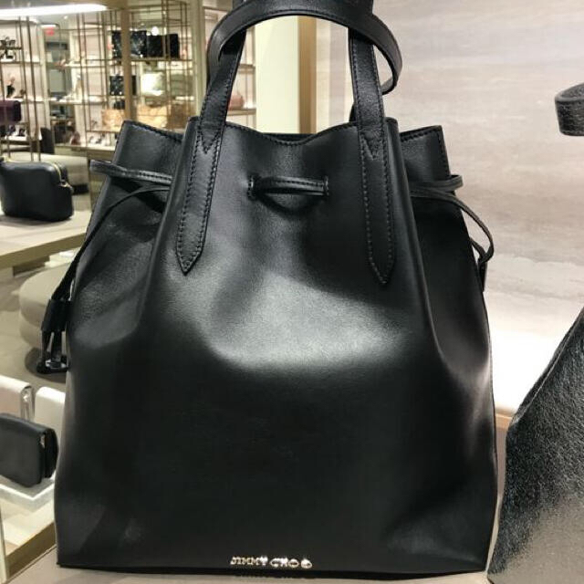 極美品】JIMMY CHOO BARRA/S BLACK 2WAYトートバッグ - agedor.ma