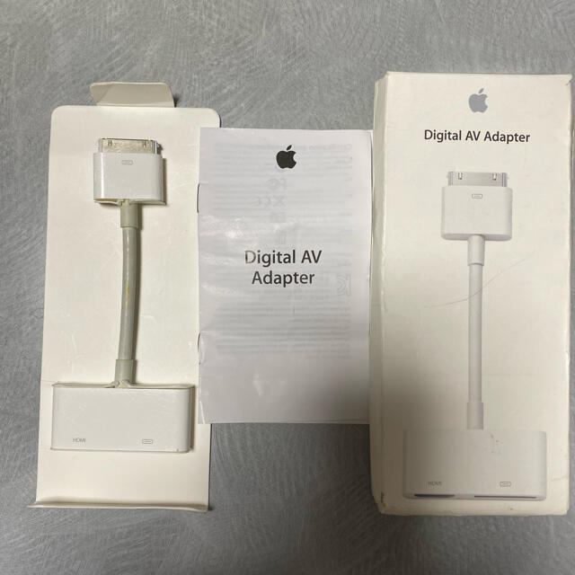 Apple(アップル)の中古　Apple純正　30pin HDM I デジタルAV アダプター スマホ/家電/カメラのテレビ/映像機器(映像用ケーブル)の商品写真