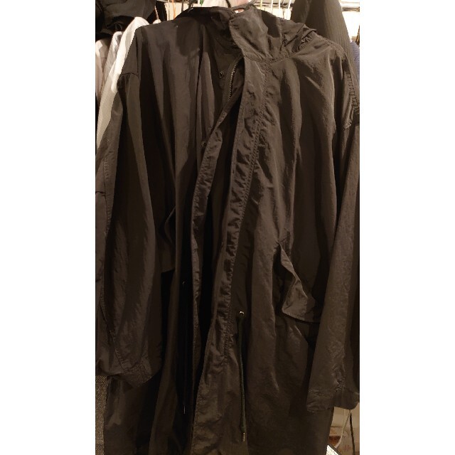 UNIQLO(ユニクロ)のUNIQLO U ポケッタブルモッズコート 黒L メンズのジャケット/アウター(モッズコート)の商品写真