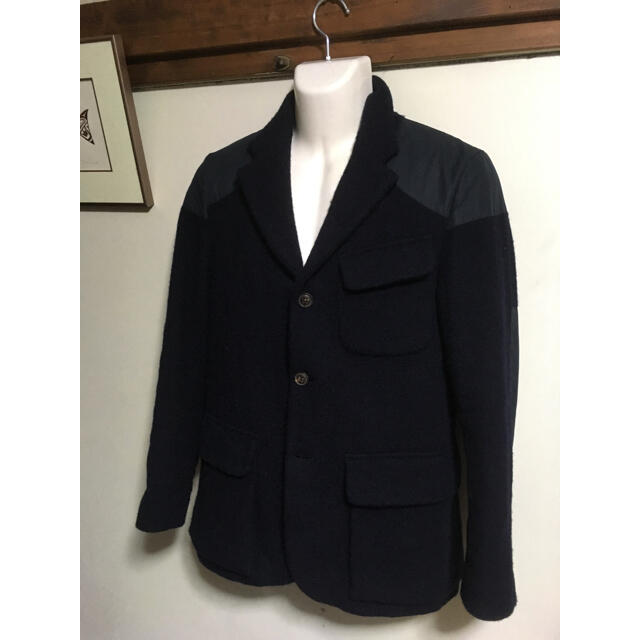 マロリージャケット ナイジェルケーボン navy harris tweed 1