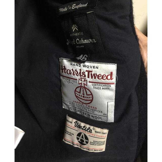 マロリージャケット ナイジェルケーボン navy harris tweed 2