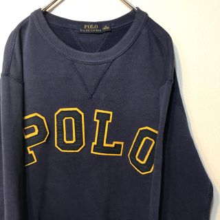 ポロラルフローレン(POLO RALPH LAUREN)の【Mサイズ】POLO RALPH LAUREN スウェット デカロゴ ネイビー(スウェット)