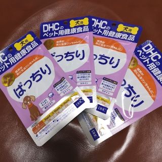 ディーエイチシー(DHC)のDHC 犬用サプリ ぱっちり（60粒） 新品 4個セット(犬)