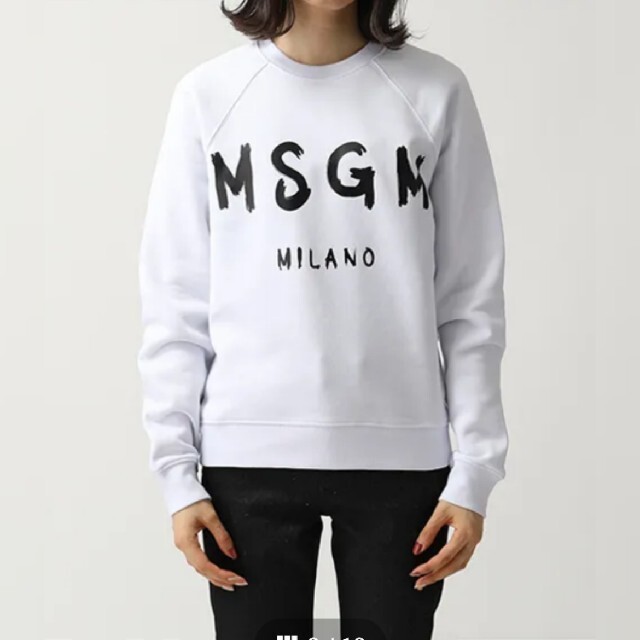 MSGM 手書き ロゴ レディース スエット トレーナー 裏起毛-eastgate.mk