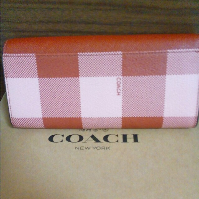 COACH(コーチ)の新品・未使用　COACH長財布　チェック柄型番F26453 レディースのファッション小物(財布)の商品写真