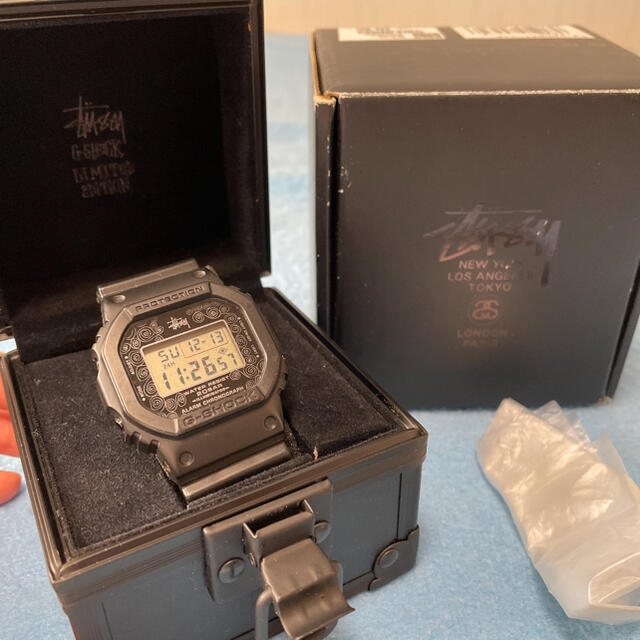 ステューシー　XXV✖️ CASIO G-SHOCK DW-5000ST-1JRメンズ