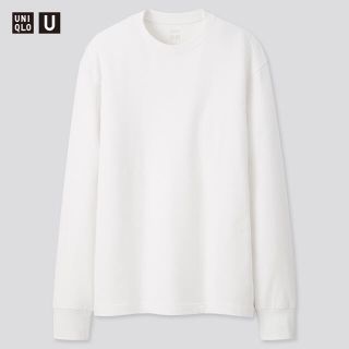 ユニクロ(UNIQLO)のUNIQLO ヒートテックコットンクルーネックT（長袖）メンズ　Ｌ(Tシャツ/カットソー(七分/長袖))