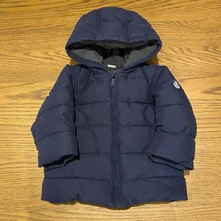 プチバトー(PETIT BATEAU)のプチバトー　ダウンジャケット　男女兼用　サイズ80 ネイビー(ジャケット/コート)