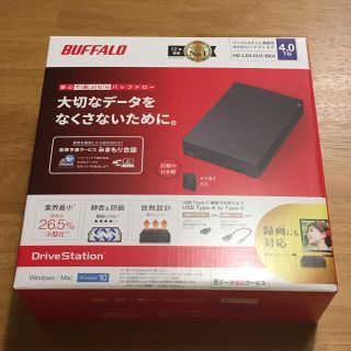 バッファロー(Buffalo)の新品未開封　バッファロー　外付けHDD 4TB HD-LDU3-Aシリーズ(PC周辺機器)