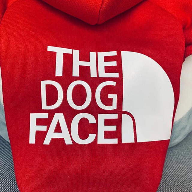 THE DOG FACE 犬服　裏起毛 ふわふわ　高品質ペット　サイズ:M ハンドメイドのペット(ペット服/アクセサリー)の商品写真