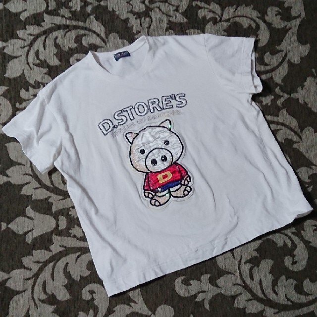 drug store's(ドラッグストアーズ)のdrugstore's 半袖ホワイトアップリケTシャツ レディースのトップス(Tシャツ(半袖/袖なし))の商品写真