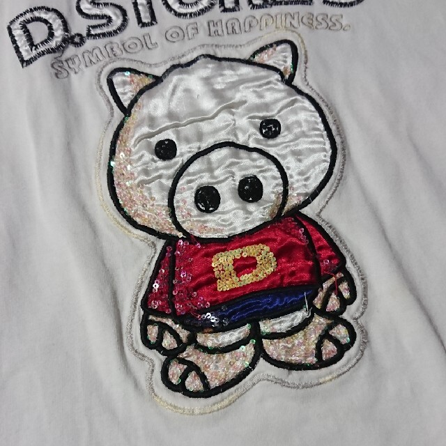 drug store's(ドラッグストアーズ)のdrugstore's 半袖ホワイトアップリケTシャツ レディースのトップス(Tシャツ(半袖/袖なし))の商品写真