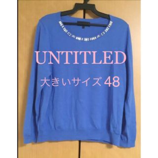 アンタイトル(UNTITLED)の【UNTITLED】大きいサイズ ニット トップス カットソー(ニット/セーター)