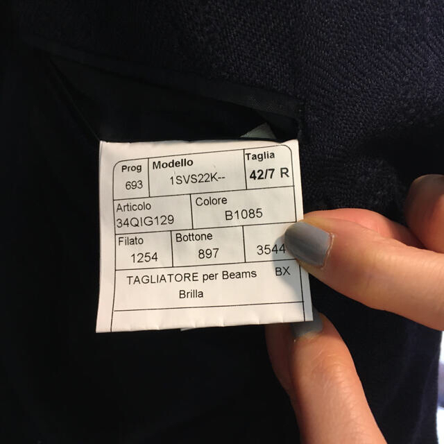 BOGLIOLI(ボリオリ)の超美品 タリアトーレ サイズ42 ウール ネイビー テーラードジャケット 秋冬用 メンズのジャケット/アウター(テーラードジャケット)の商品写真