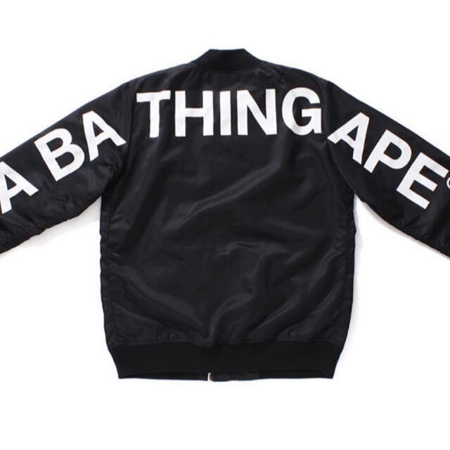 フライトジャケットBAPE  LIGHT WEIGHT MA-1 JACKET(XL)