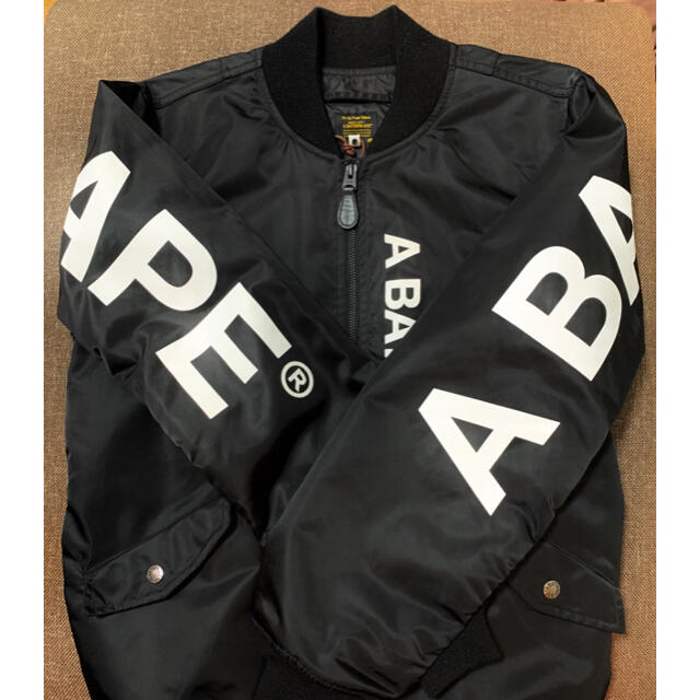 BAPE LIGHT WEIGHT MA-1 JACKET(XL) www.krzysztofbialy.com