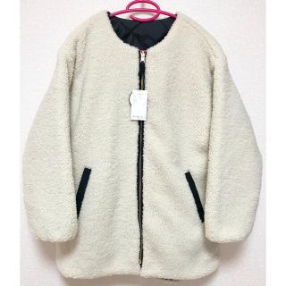 新品 Lugnoncure ボアリバーシブルミドル丈コート(その他)