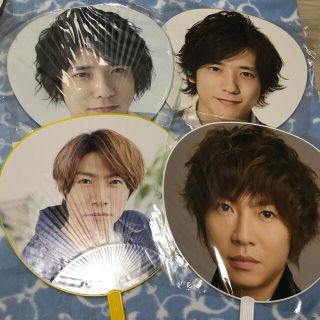 アラシ(嵐)の二宮和也　相葉雅紀　うちわ　4本セット(アイドルグッズ)