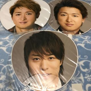 アラシ(嵐)の嵐　うちわ　5×10 大野智　櫻井翔　3本セット(アイドルグッズ)