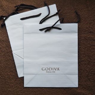 GODIVA*ショッパー 紙袋[大] 未使用2枚セット(ショップ袋)