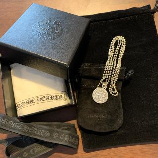 クロムハーツ(Chrome Hearts)のクロムハーツ　エンジェルメダル　チャーム＆ボールチェーン(ネックレス)