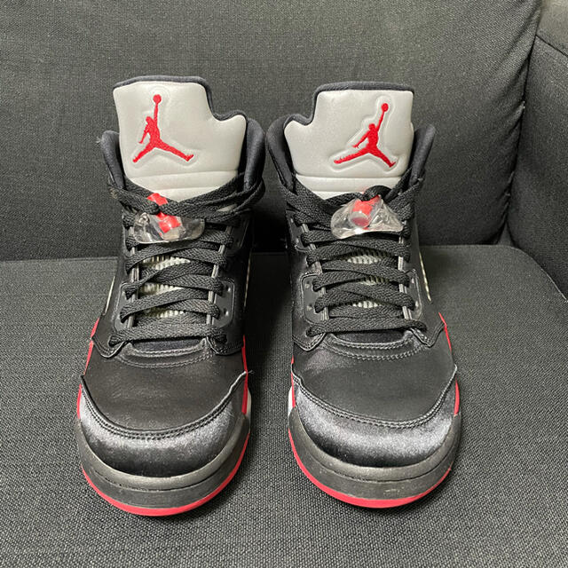 NIKE AIR JORDAN 5 BLACK/university red