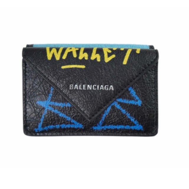 BALENCIAGA バレンシアガ 三つ折り財布 ミニウォレット グラフィティ