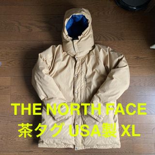 ザノースフェイス(THE NORTH FACE)のダウンジャケット　ノースフェイス　茶タグ　美品　フード付(ダウンジャケット)