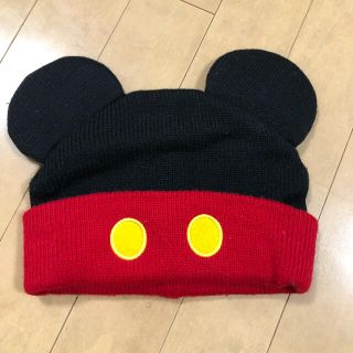 ディズニー(Disney)の東京ディズニーランド　ミッキーマウス　キッズ　ニットキャップ　ビーニー(キャラクターグッズ)