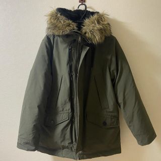 43.GAP 黒 モッズコート ウール ナイロン 切り替え