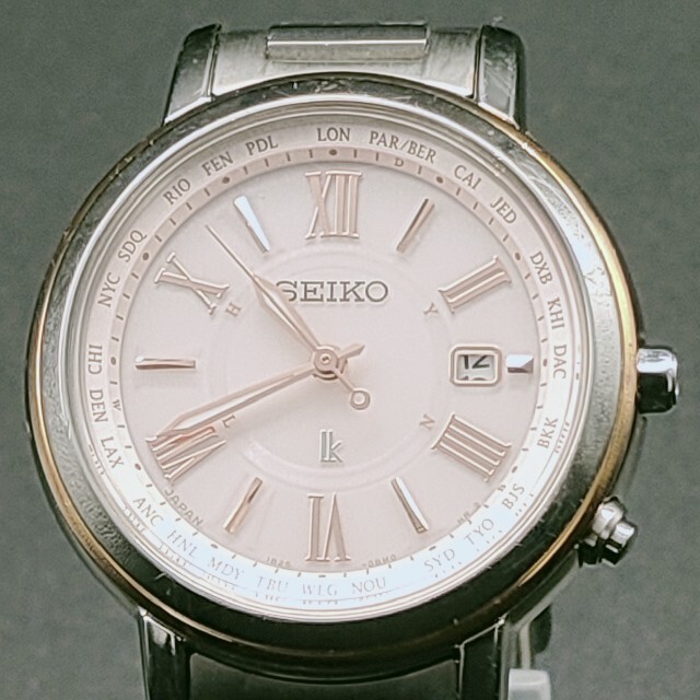 SEIKO(セイコー)のセイコールキア ラッキーパスポート ソーラー電波 SSQV028 チタン レディースのファッション小物(腕時計)の商品写真