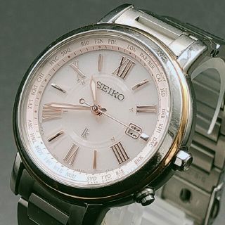 セイコー(SEIKO)のセイコールキア ラッキーパスポート ソーラー電波 SSQV028 チタン(腕時計)