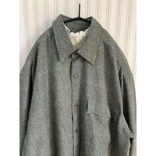 サンタモニカ(Santa Monica)の古着  レトロ　vintage 総柄シャツ　ヘリンボーンused  ヴィンテージ(シャツ)