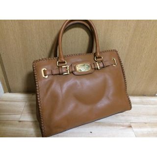 マイケルコース(Michael Kors)のマイケルコース 本革 ハンドバッグ ショルダーバッグ ブラウン 美品(ハンドバッグ)