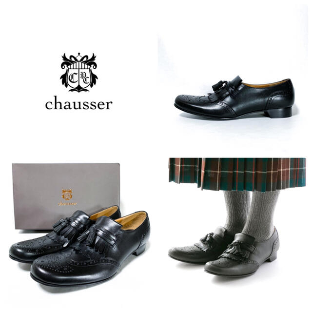 chausser(ショセ)の■今季新作 新品 定3.8万 ショセ CHAUSSER ローファー 24 38 レディースの靴/シューズ(ローファー/革靴)の商品写真