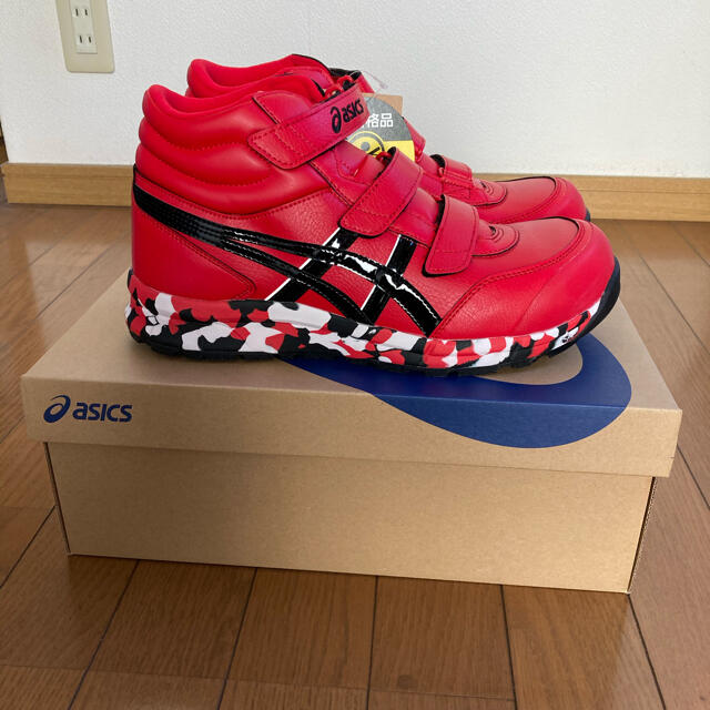 asics - アシックス安全靴(RED&BLACK)限定品の通販 by みつみつ's shop ...