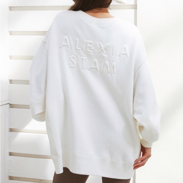 ALEXIA STAM(アリシアスタン)のアリシアスタン Back 3D Logo Sweatshirt スウェット 新品 レディースのトップス(パーカー)の商品写真