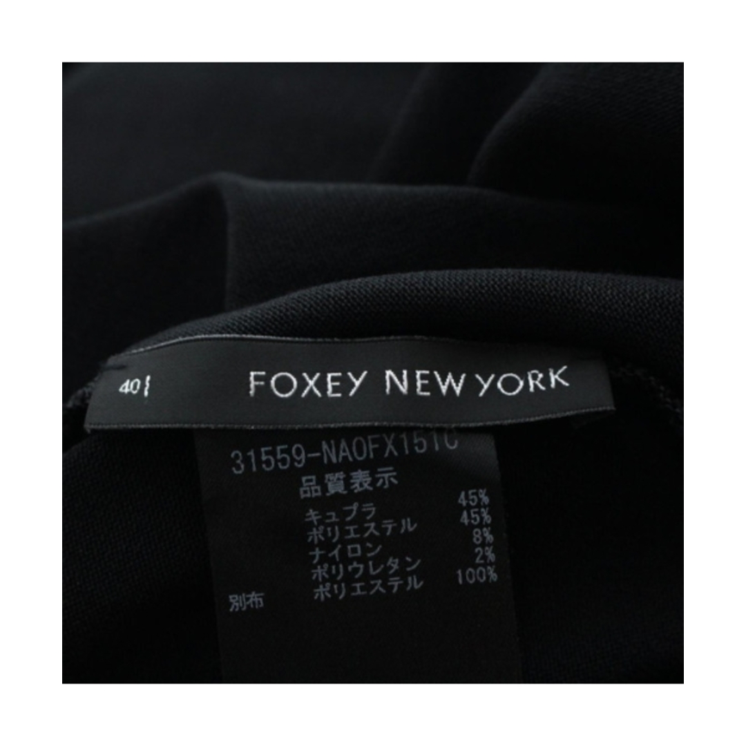 FOXEY NEW YORK(フォクシーニューヨーク)のFOXEY NEWYORK フォクシーニューヨーク ワンピース 40(M位) 黒 【古着】【中古】 レディースのワンピース(ひざ丈ワンピース)の商品写真