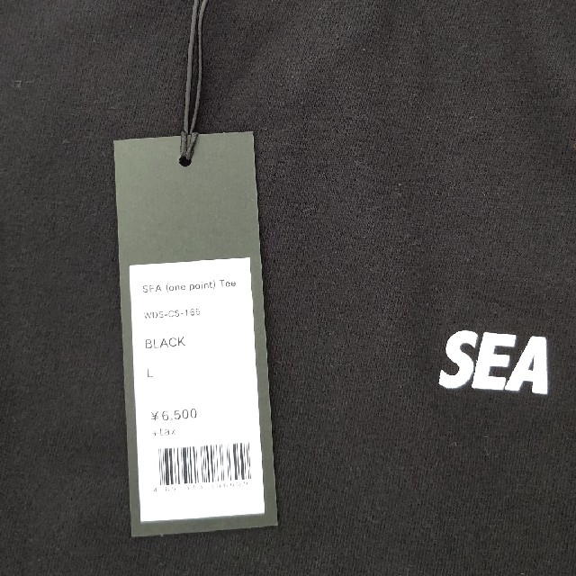 SEA(シー)の【新品未使用】WIND AND SEA BIG Tシャツ黒Lサイズ メンズのトップス(Tシャツ/カットソー(半袖/袖なし))の商品写真