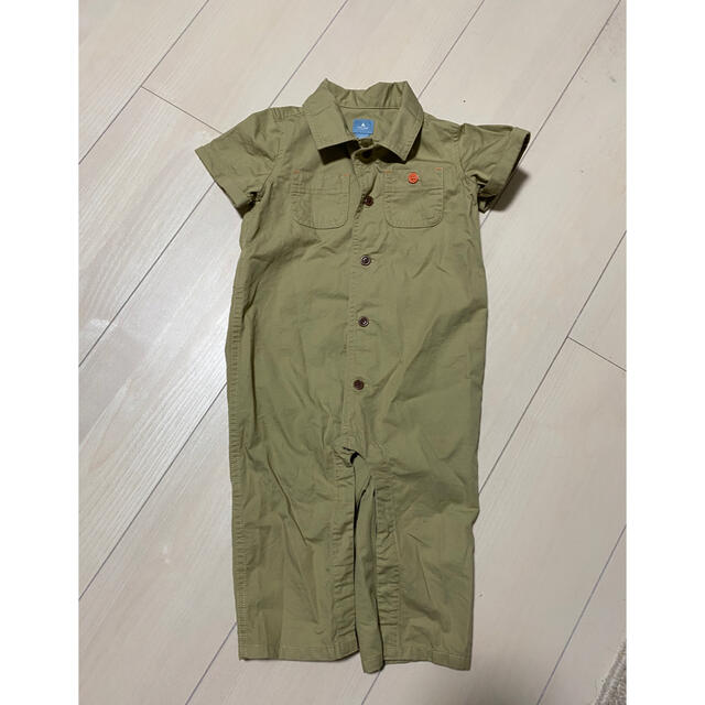 babyGAP(ベビーギャップ)のbabyGAP カーキロンパース キッズ/ベビー/マタニティのベビー服(~85cm)(ロンパース)の商品写真