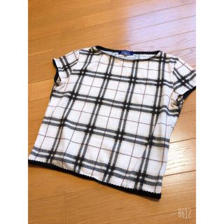 バーバリーブルーレーベル(BURBERRY BLUE LABEL)の17日削除。バーバリーブルーレーベル チェック ニット(ニット/セーター)