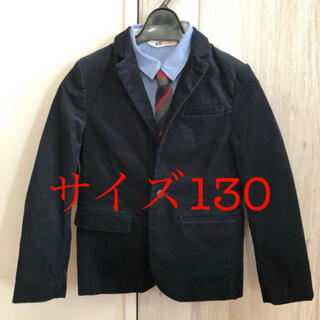 エイチアンドエム(H&M)のジャケット、シャツ、ネクタイ男児130(ジャケット/上着)
