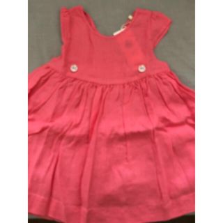 プチバトー(PETIT BATEAU)のmama_i様専用★プチバトー　ピンクリネンワンピース(ワンピース)